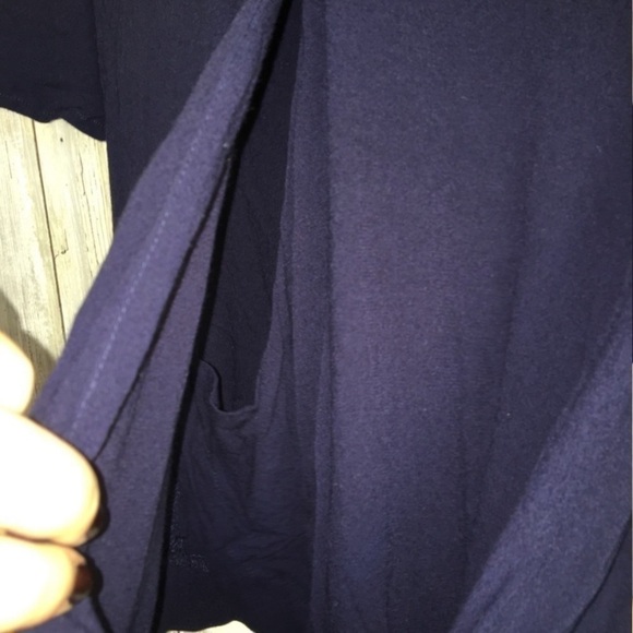 Entro Navy Wrap Blouse - Picture 3 of 6